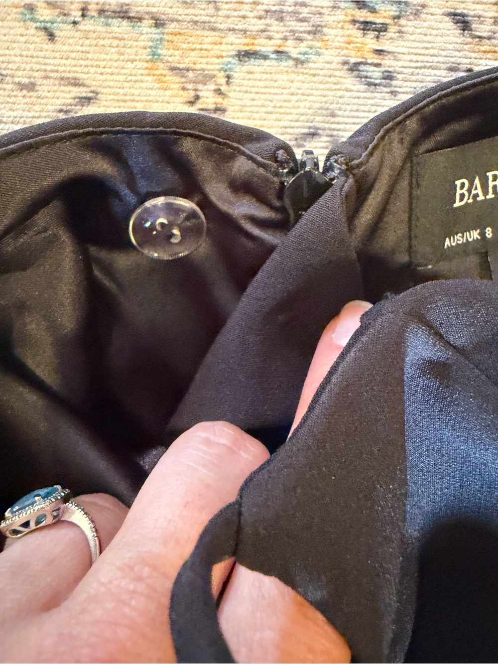 Bardot Kristen Peplum Flounce Dress Size 4 - Picture 10 of 11